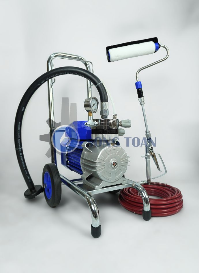 máy phun sơn nước kết hợp cây lăn sơn